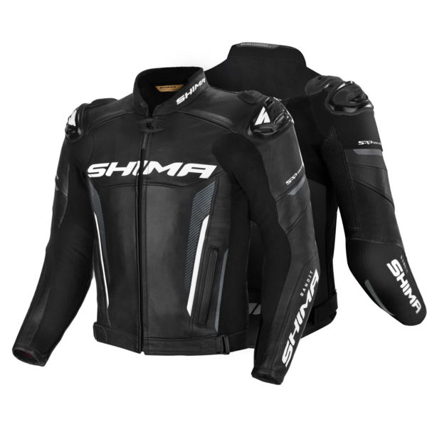 Мотоциклетная кожаная куртка SHIMA BANDIT black