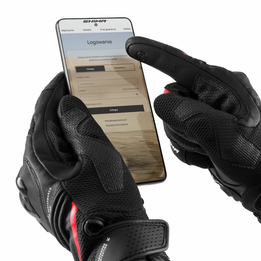 SHIMA мотоперчатки SPARK 3.0 BLACK/RED