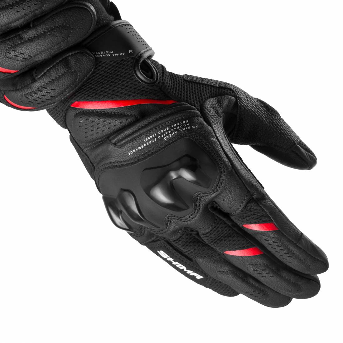 Мотоперчатки SHIMA SPARK 3.0 BLACK/RED