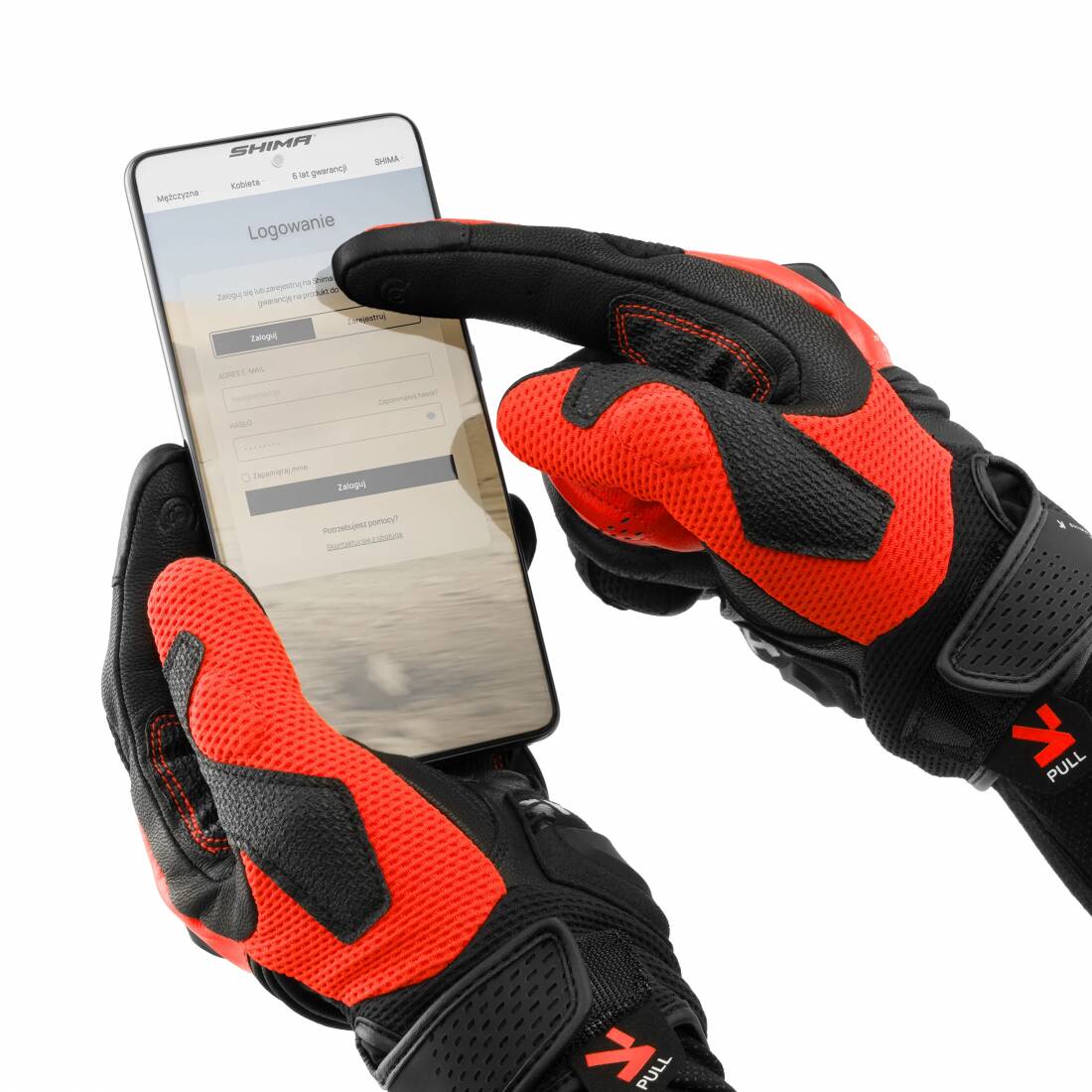 SHIMA мотоперчатки SPARK 3.0 RED FLUO